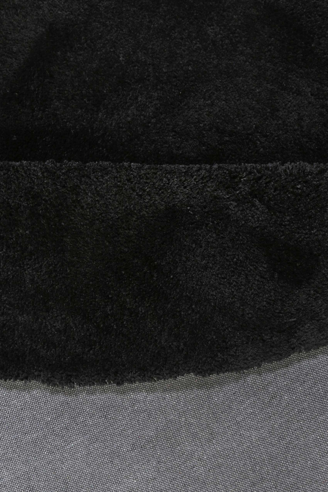 #relaxx Teppich schwarz Hochflor rund