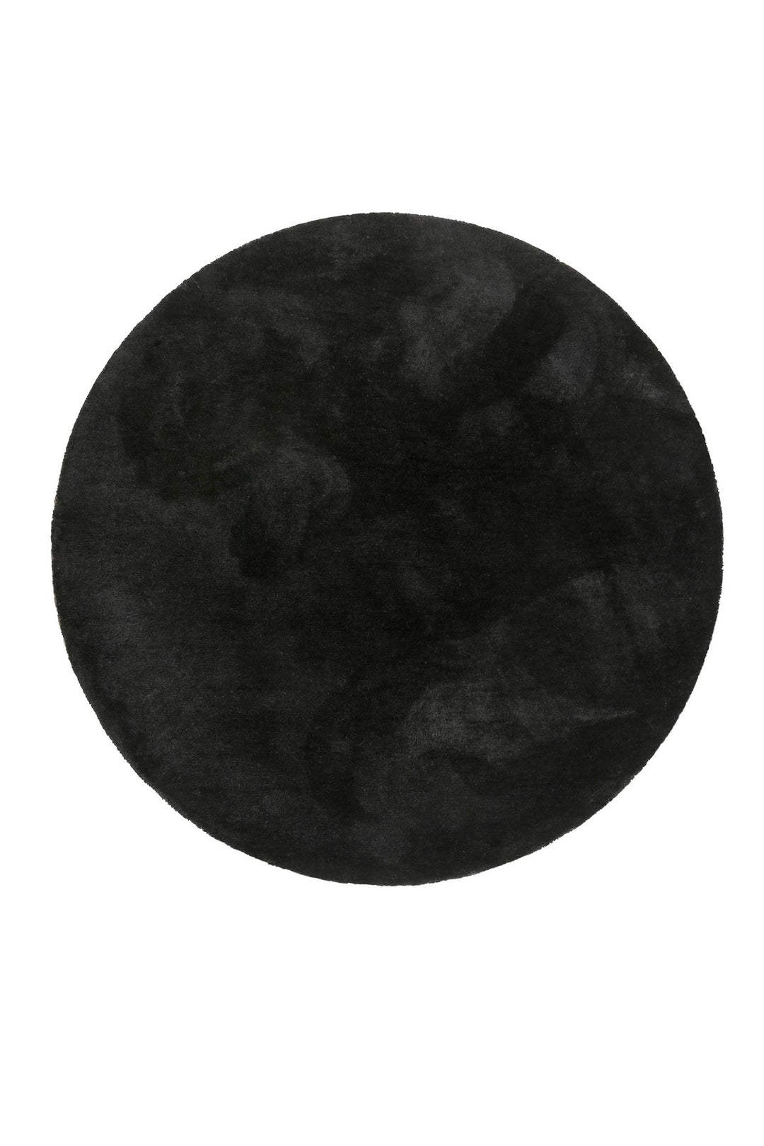 #relaxx Teppich schwarz Hochflor rund