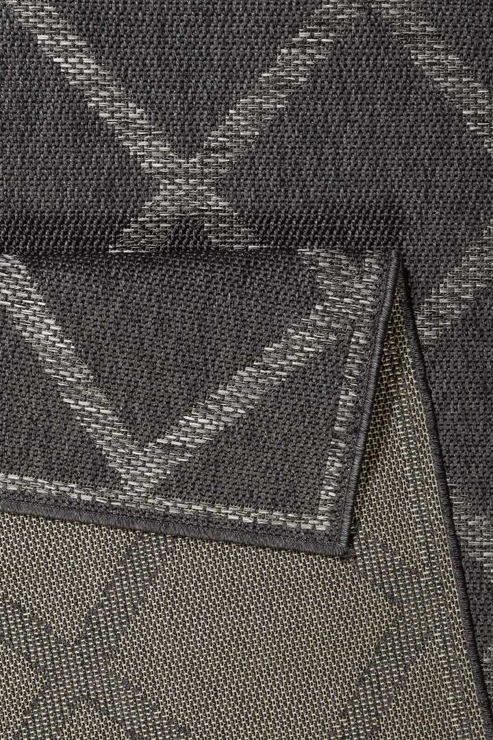 Sparkle Outdoor (Rhomb) Outdoor navy Kurzflor rechteckig