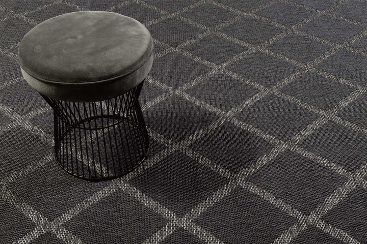 Sparkle Outdoor (Rhomb) Outdoor navy Kurzflor rechteckig