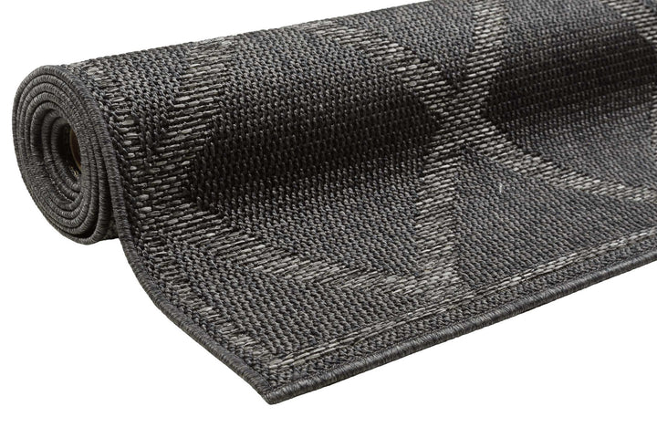 Sparkle Outdoor (Rhomb) Outdoor navy Kurzflor rechteckig