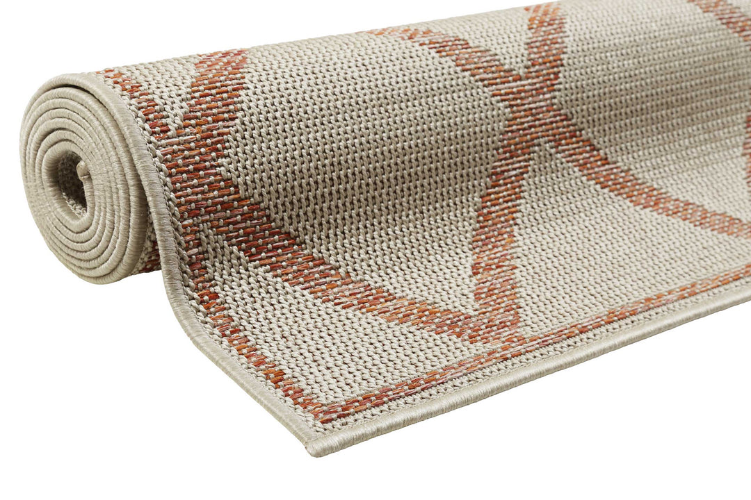 Sparkle Outdoor (Rhomb) Outdoor beige Kurzflor rechteckig