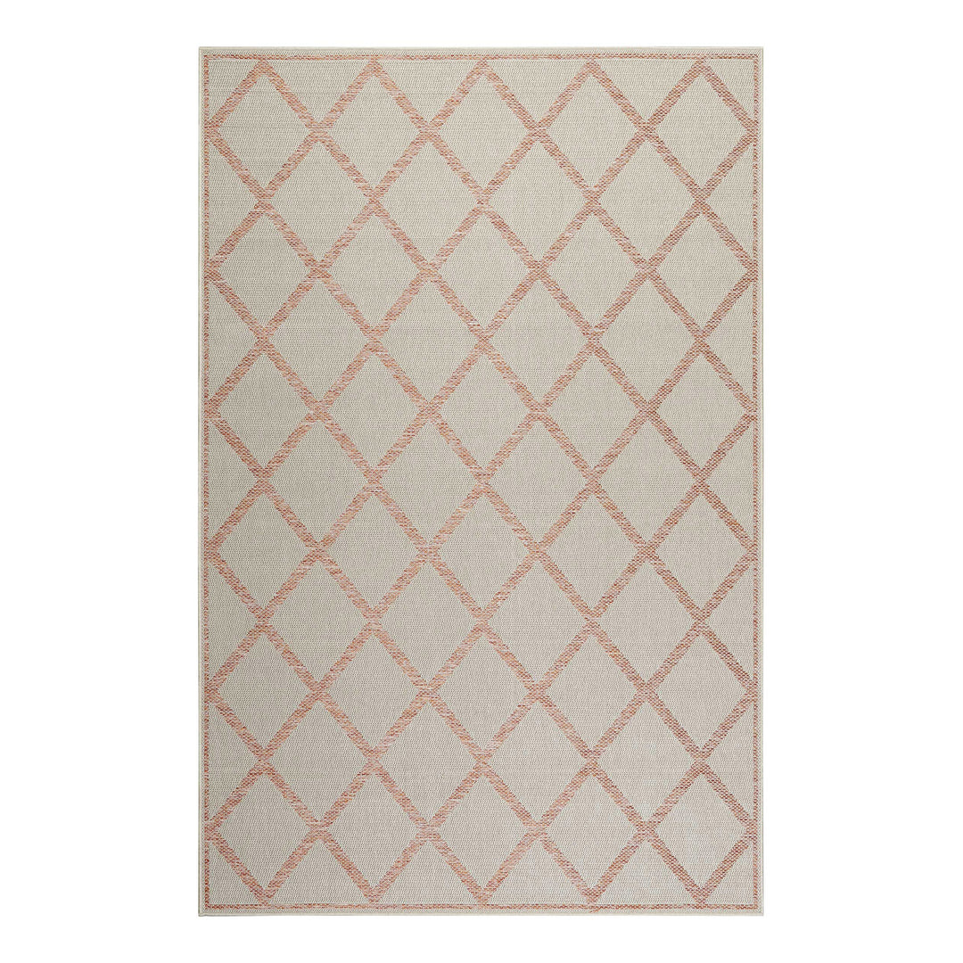 Sparkle Outdoor (Rhomb) Outdoor beige Kurzflor rechteckig