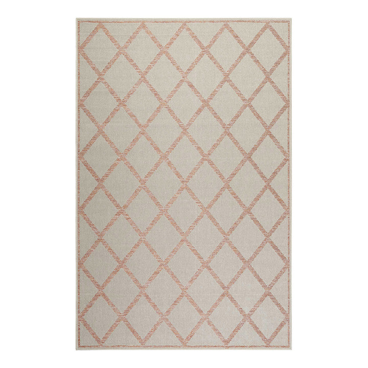 Sparkle Outdoor (Rhomb) Outdoor beige Kurzflor rechteckig