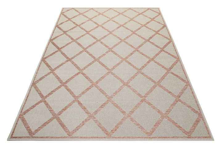 Sparkle Outdoor (Rhomb) Outdoor beige Kurzflor rechteckig