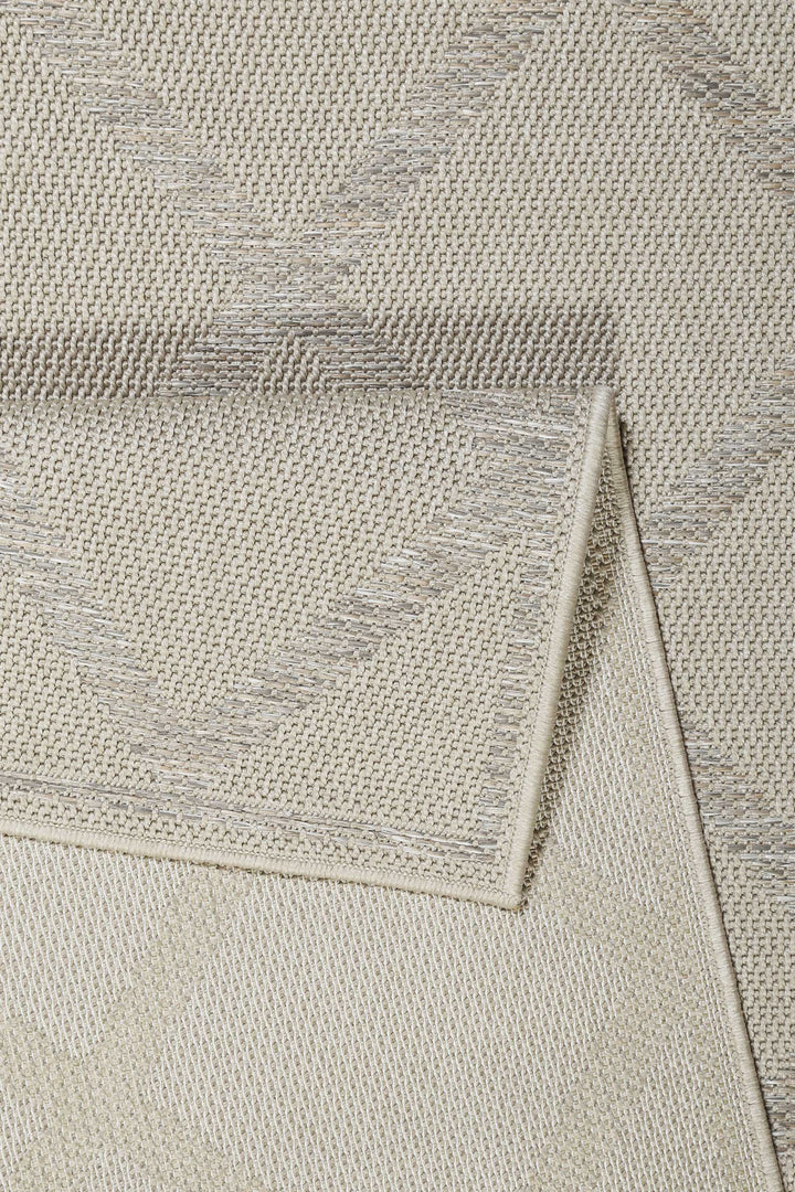 Sparkle Outdoor (Rhomb) Outdoor beige Kurzflor rechteckig