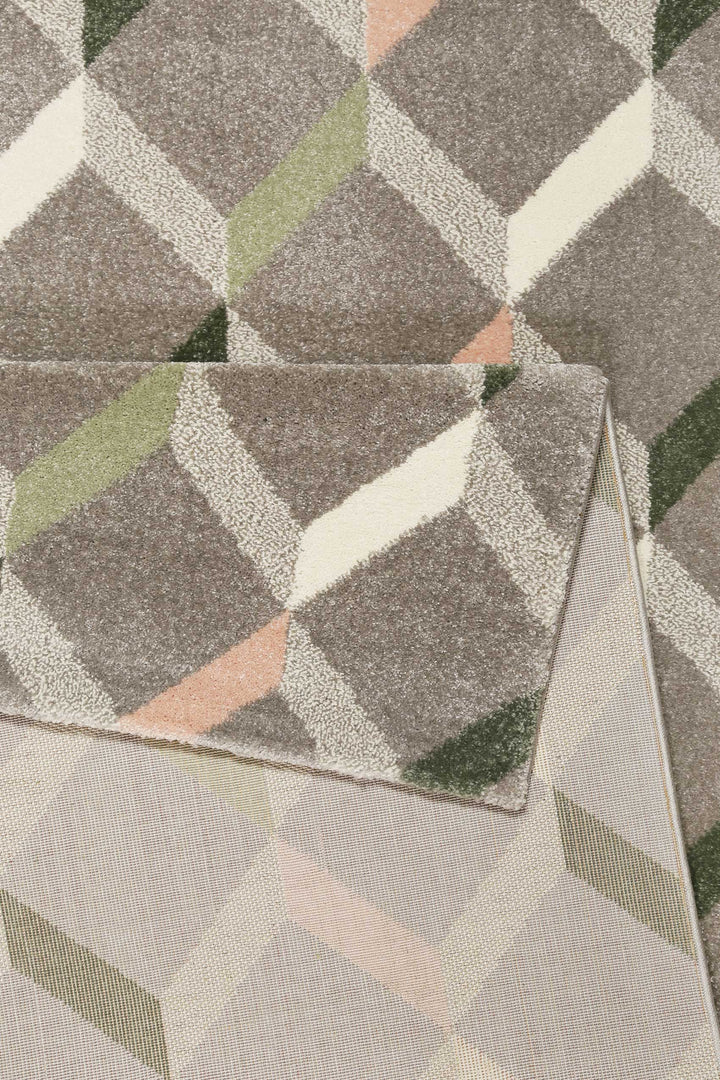 RICA Teppich grau Kurzflor rechteckig