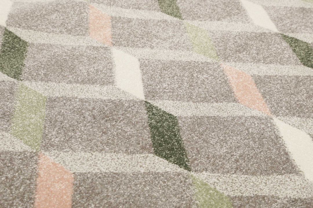 RICA Teppich grau Kurzflor rechteckig