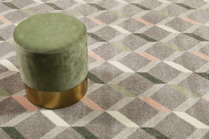 RICA Teppich grau Kurzflor rechteckig