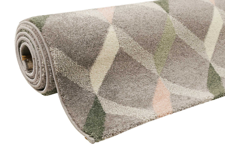 RICA Teppich grau Kurzflor rechteckig