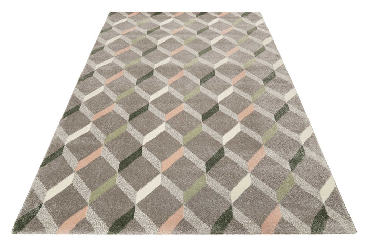 RICA Teppich grau Kurzflor rechteckig