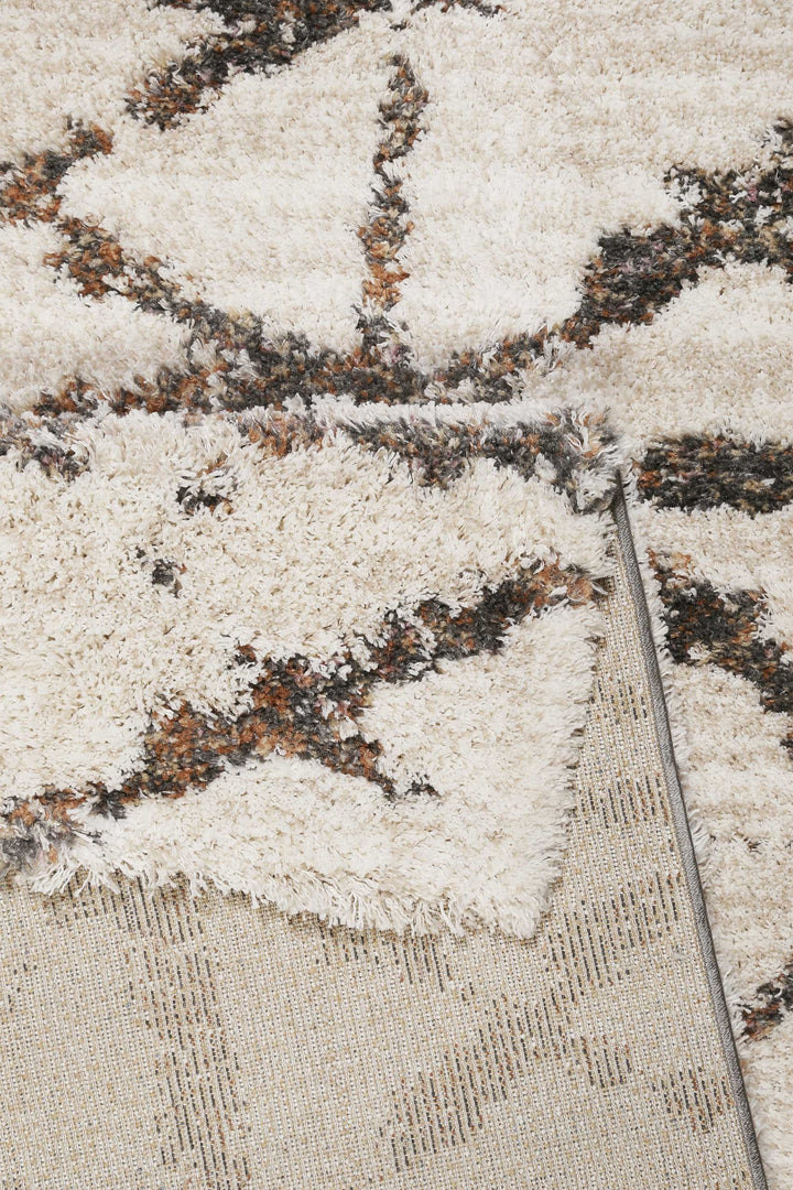 Ronja Teppich creme weiß Hochflor rechteckig
