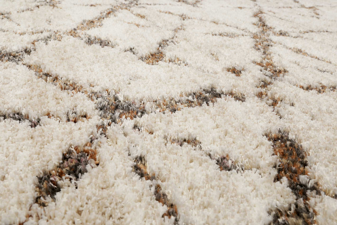 Ronja Teppich creme weiß Hochflor rechteckig