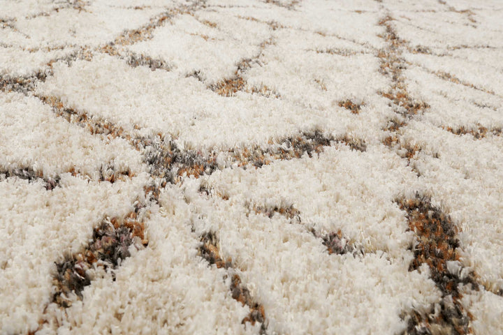 Ronja Teppich creme weiß Hochflor rechteckig