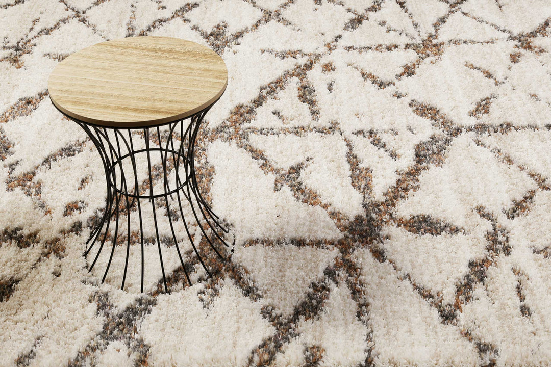 Ronja Teppich creme weiß Hochflor rechteckig