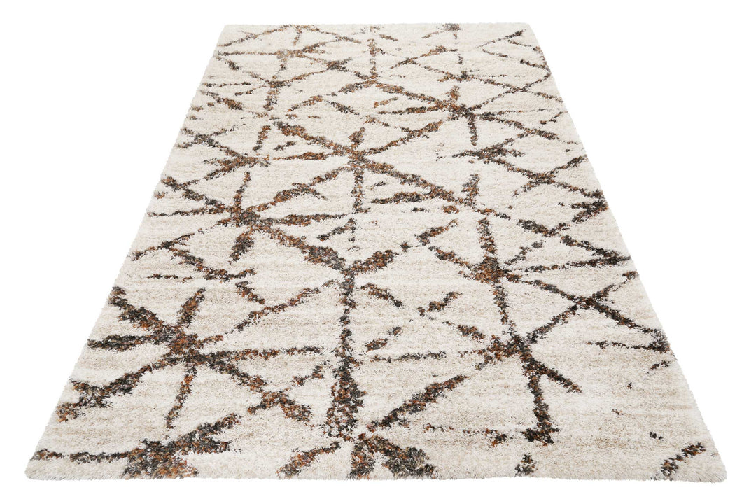 Ronja Teppich creme weiß Hochflor rechteckig