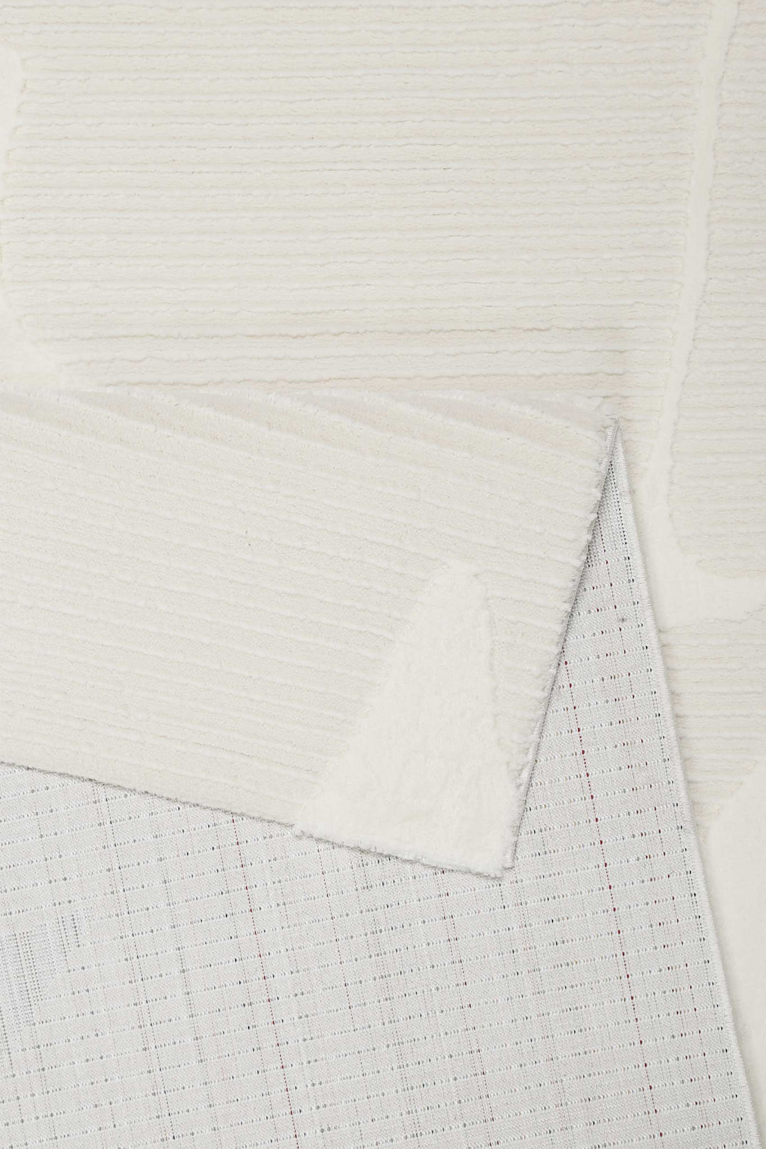 Sara Teppich weiß Kurzflor rechteckig