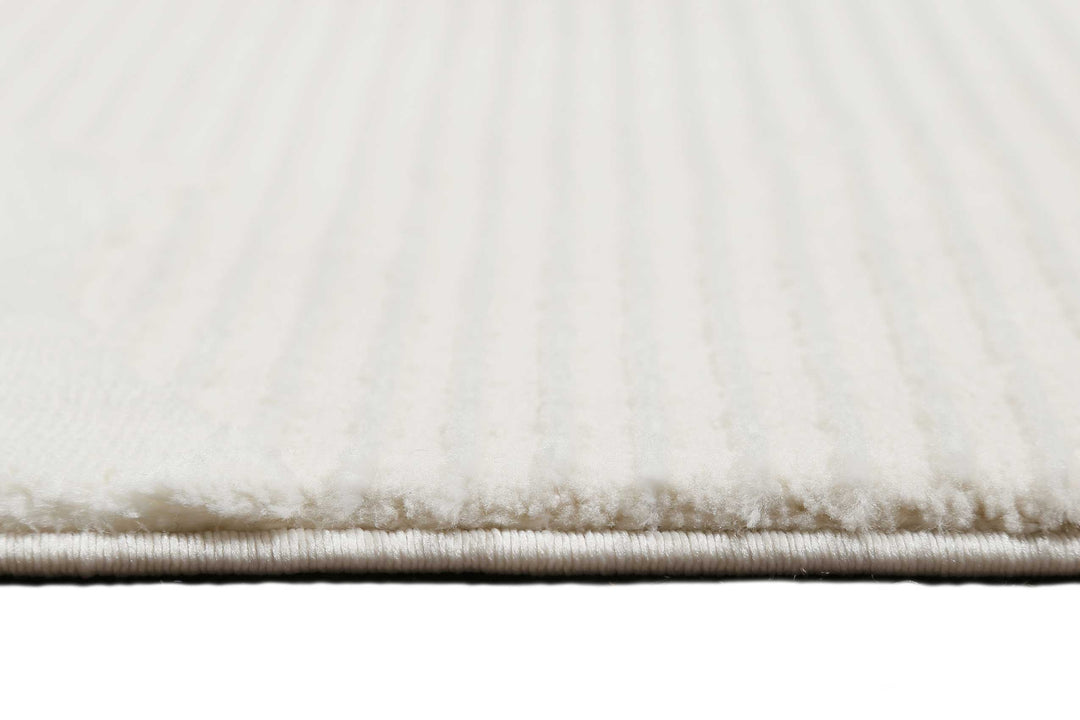 Sara Teppich weiß Kurzflor rechteckig