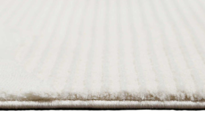 Sara Teppich weiß Kurzflor rechteckig