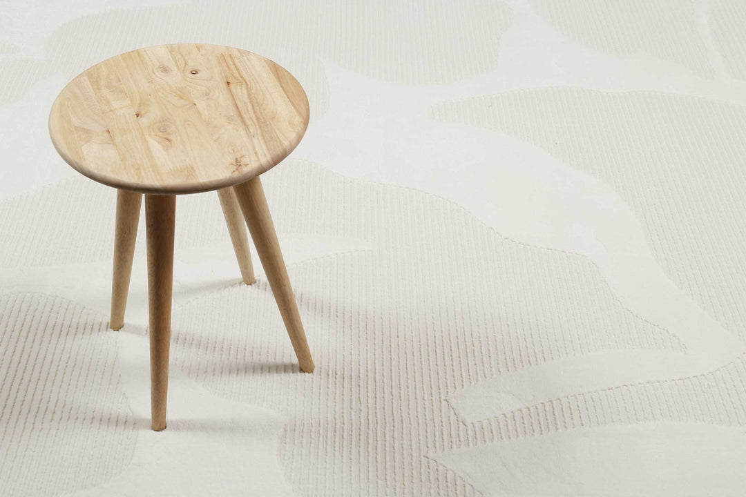 Sara Teppich weiß Kurzflor rechteckig