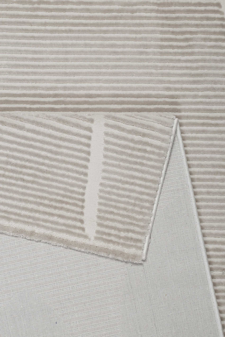 Sara Teppich beige Kurzflor rechteckig