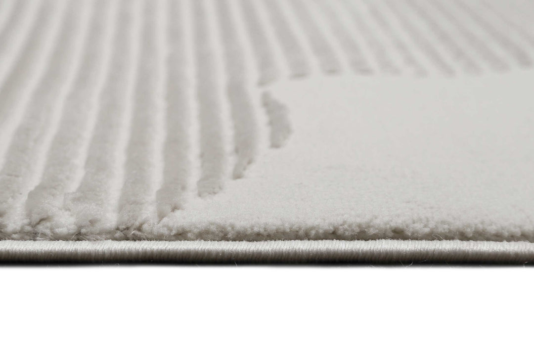 Sara Teppich beige Kurzflor rechteckig