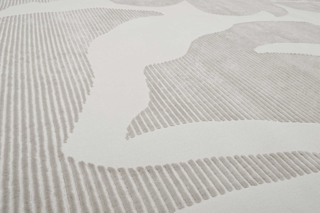 Sara Teppich beige Kurzflor rechteckig