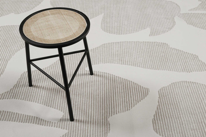 Sara Teppich beige Kurzflor rechteckig