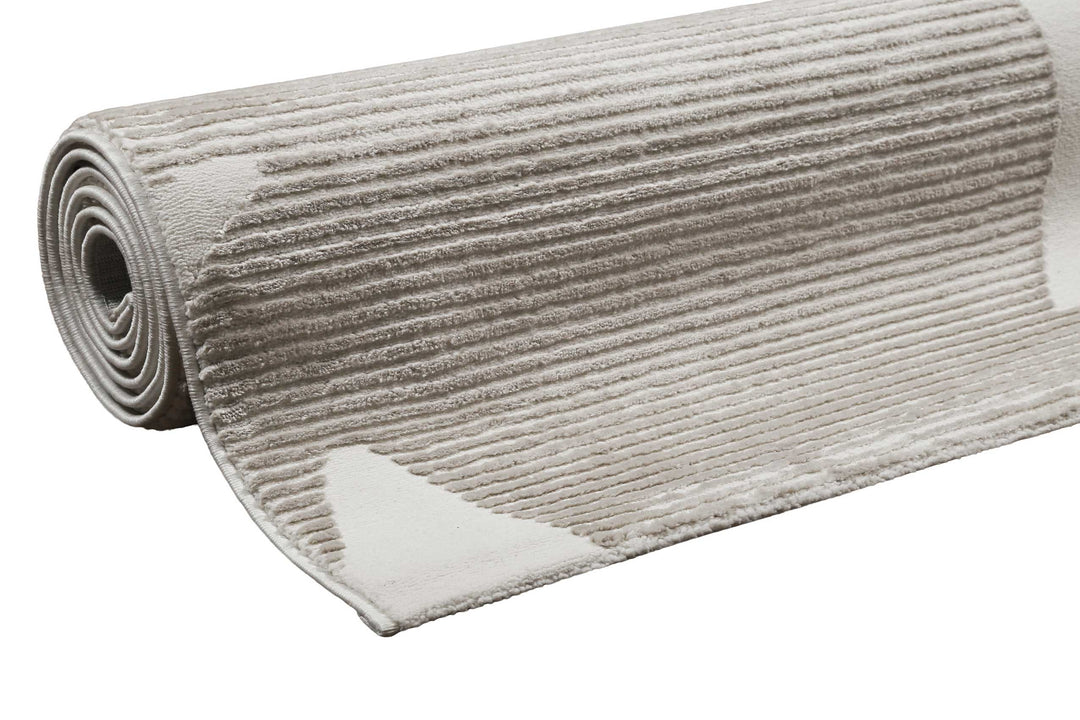 Sara Teppich beige Kurzflor rechteckig