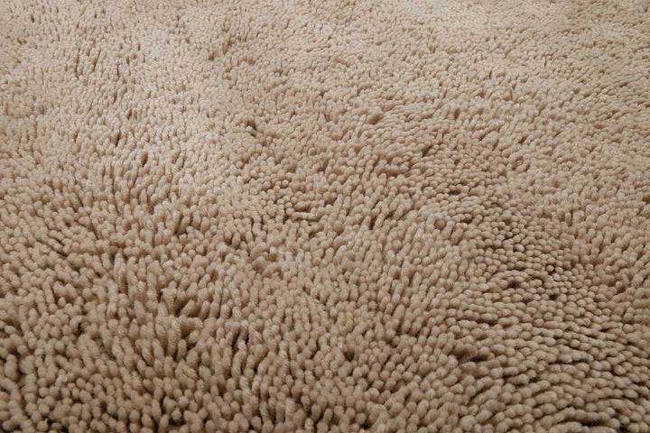 Seattle Shag Teppich creme beige Hochflor rechteckig