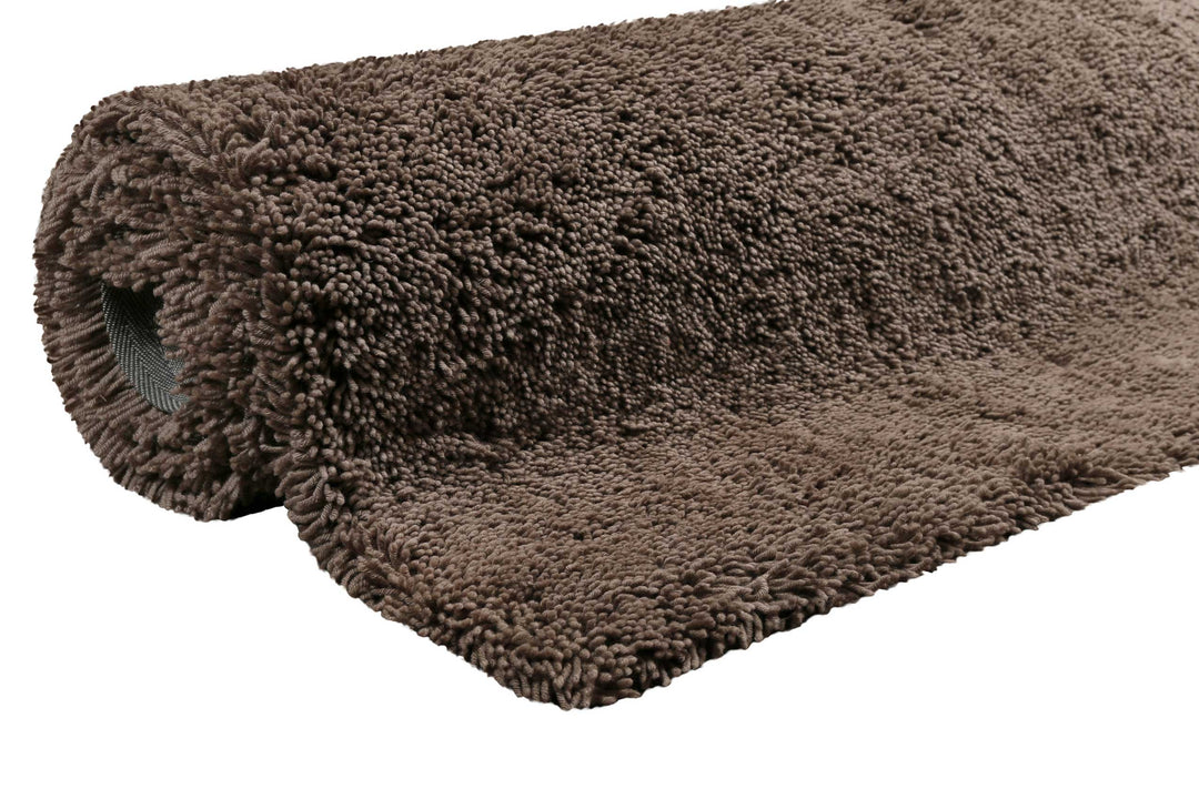 Seattle Shag Teppich taupe Hochflor rechteckig