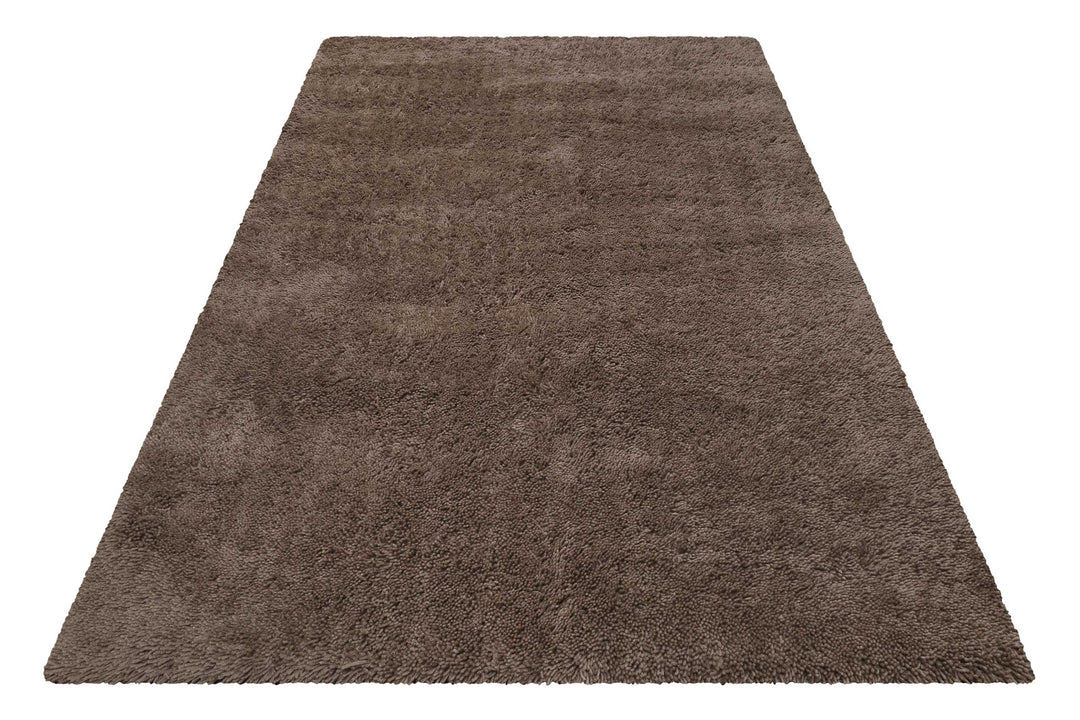 Seattle Shag Teppich taupe Hochflor rechteckig