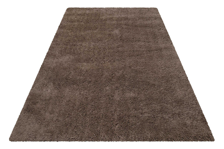 Seattle Shag Teppich taupe Hochflor rechteckig