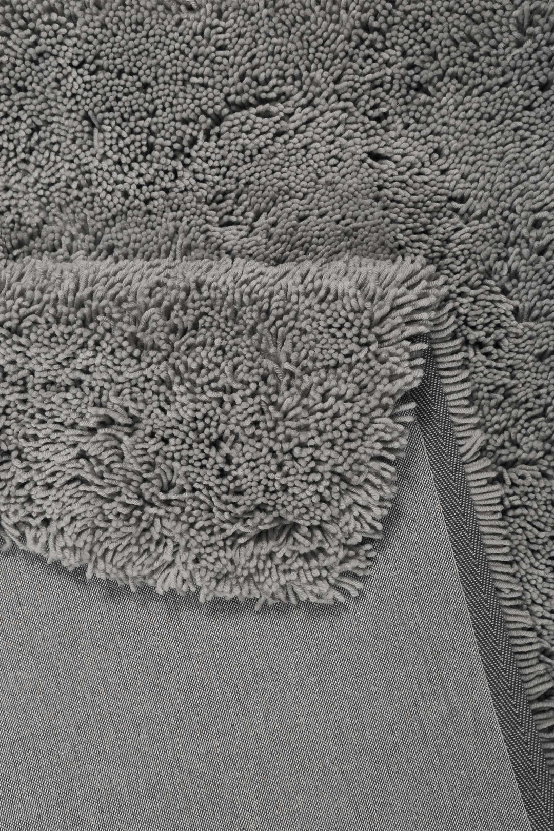 Seattle Shag Teppich hellgrau Hochflor rechteckig