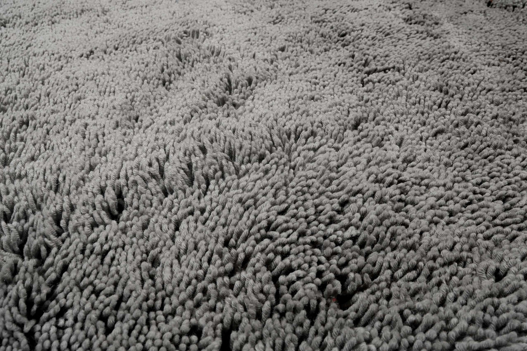 Seattle Shag Teppich hellgrau Hochflor rechteckig