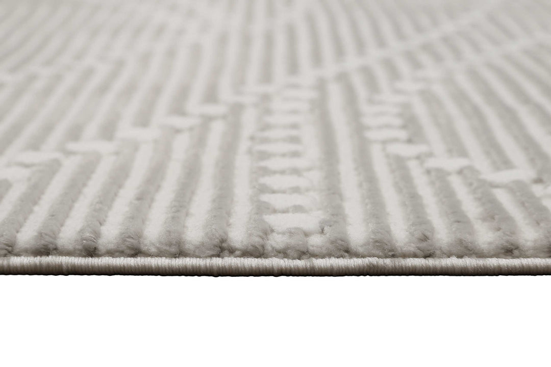 Selena Teppich beige Kurzflor rechteckig