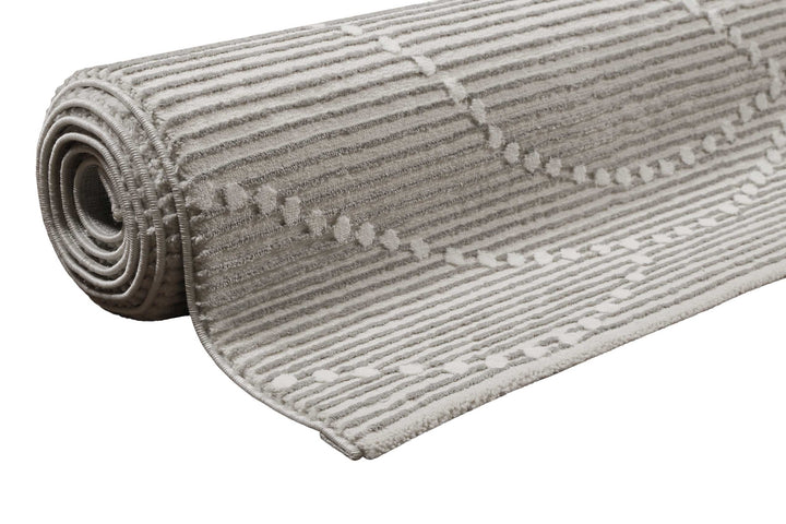 Selena Teppich beige Kurzflor rechteckig