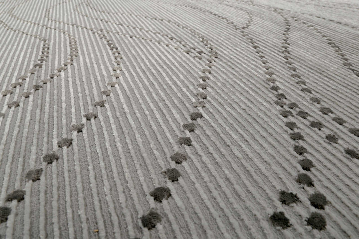 Selena Teppich grau Kurzflor rechteckig