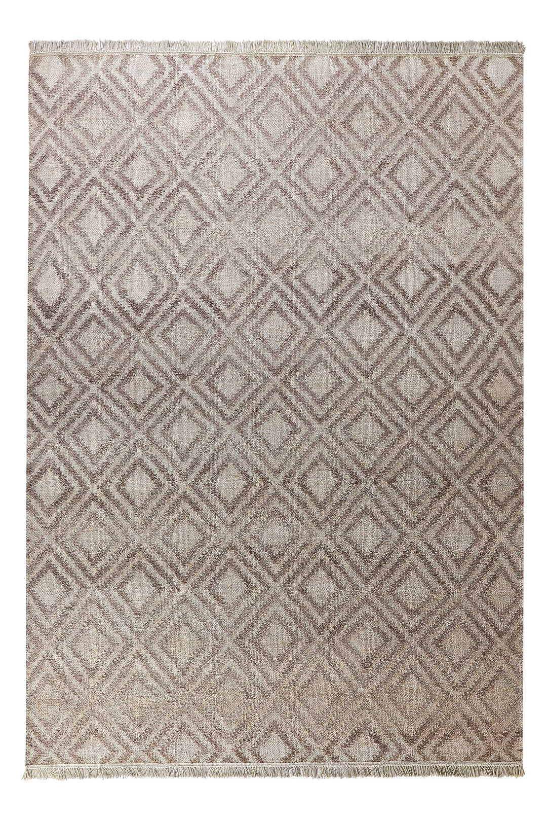 Simple Teppich taupe Kurzflor rechteckig