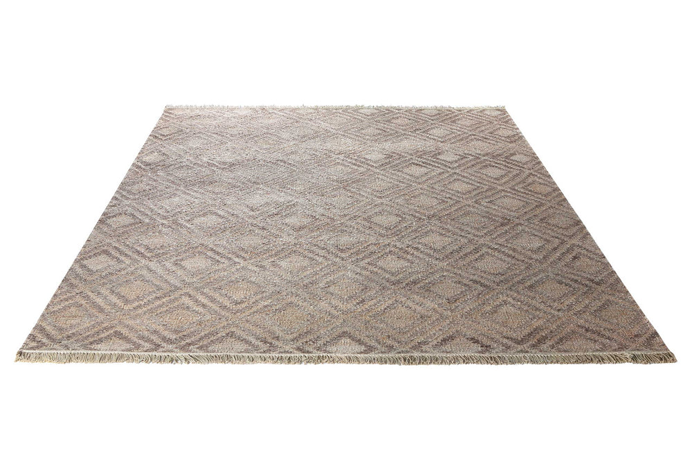 Simple Teppich taupe Kurzflor rechteckig