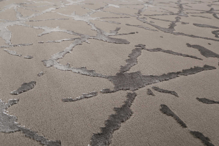 Solveig Teppich hellgrau Kurzflor rechteckig