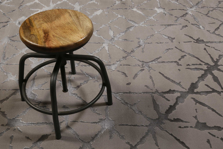 Solveig Teppich hellgrau Kurzflor rechteckig