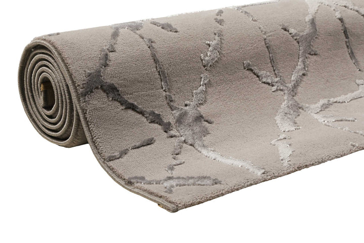 Solveig Teppich hellgrau Kurzflor rechteckig