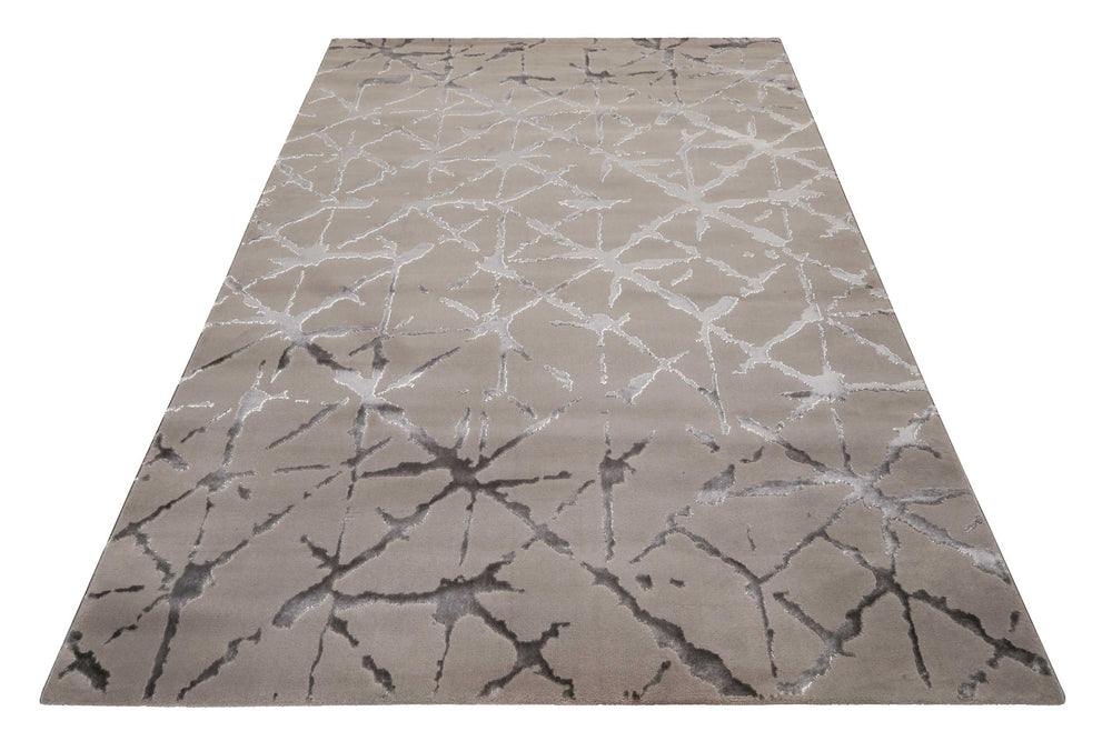 Solveig Teppich hellgrau Kurzflor rechteckig