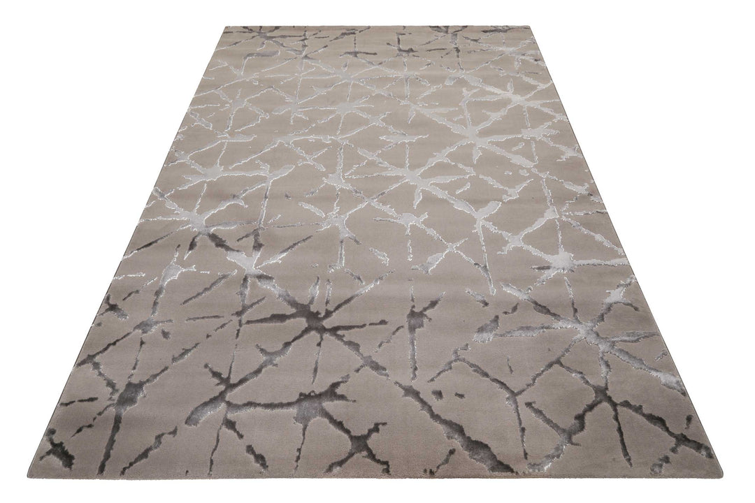 Solveig Teppich hellgrau Kurzflor rechteckig