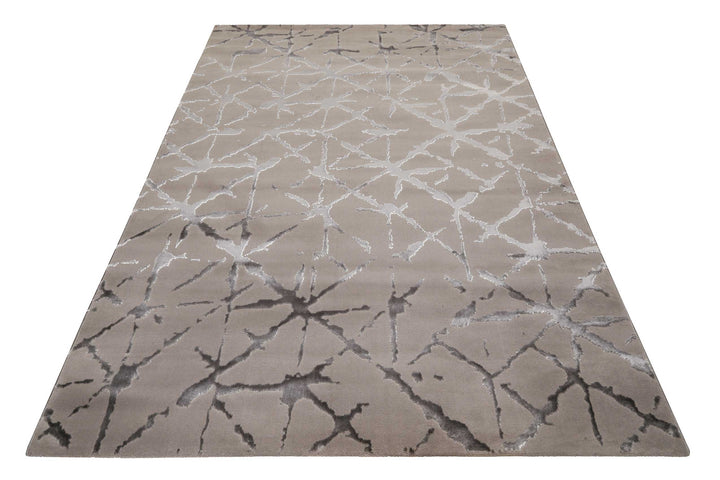 Solveig Teppich hellgrau Kurzflor rechteckig