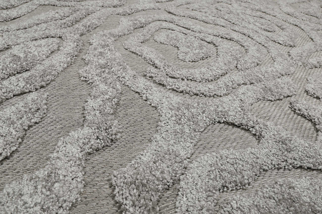 Soul Jack Outdoor grau Kurzflor rechteckig