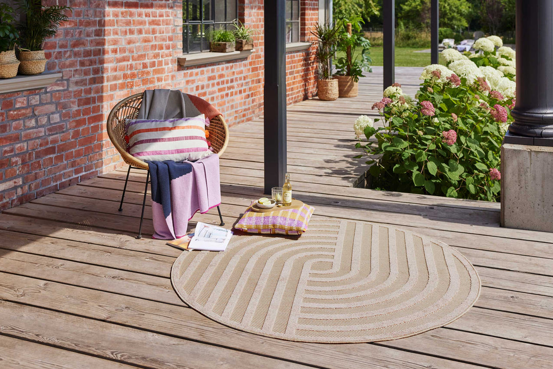 Spirit Outdoor sand beige Kurzflor rechteckig