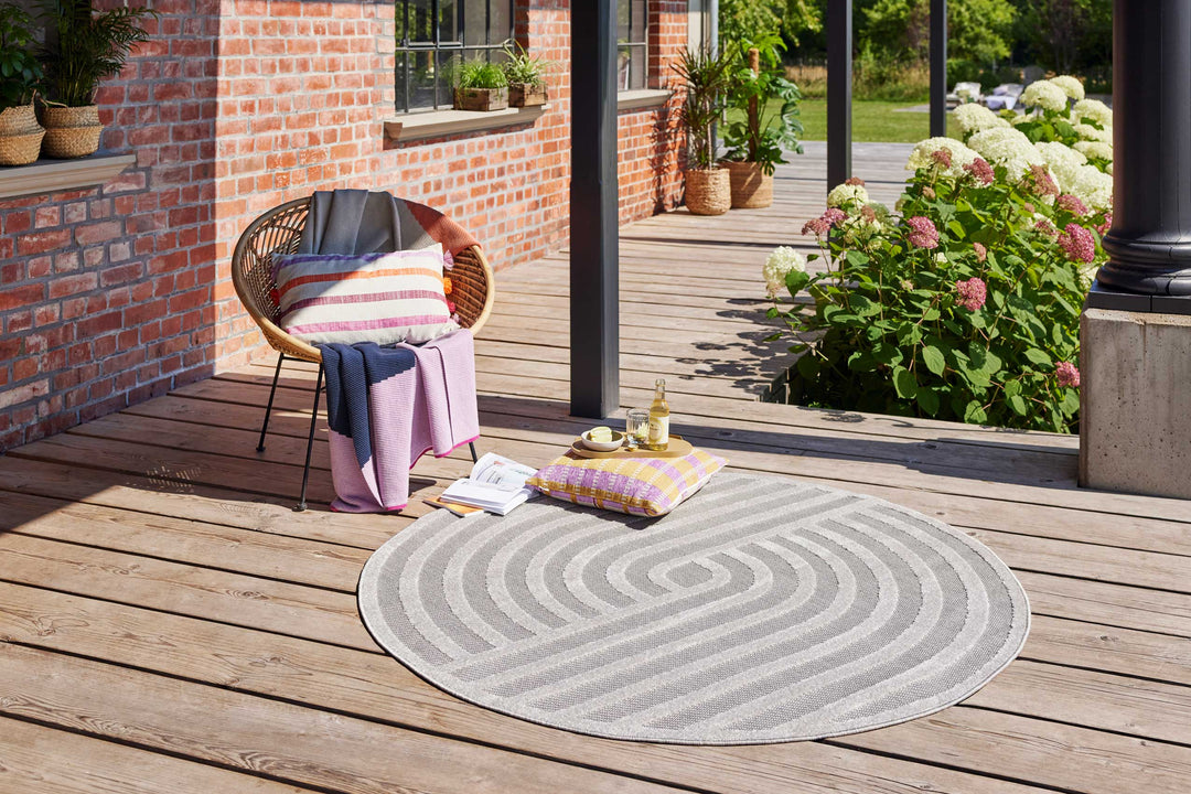 Spirit Outdoor grau Kurzflor rechteckig