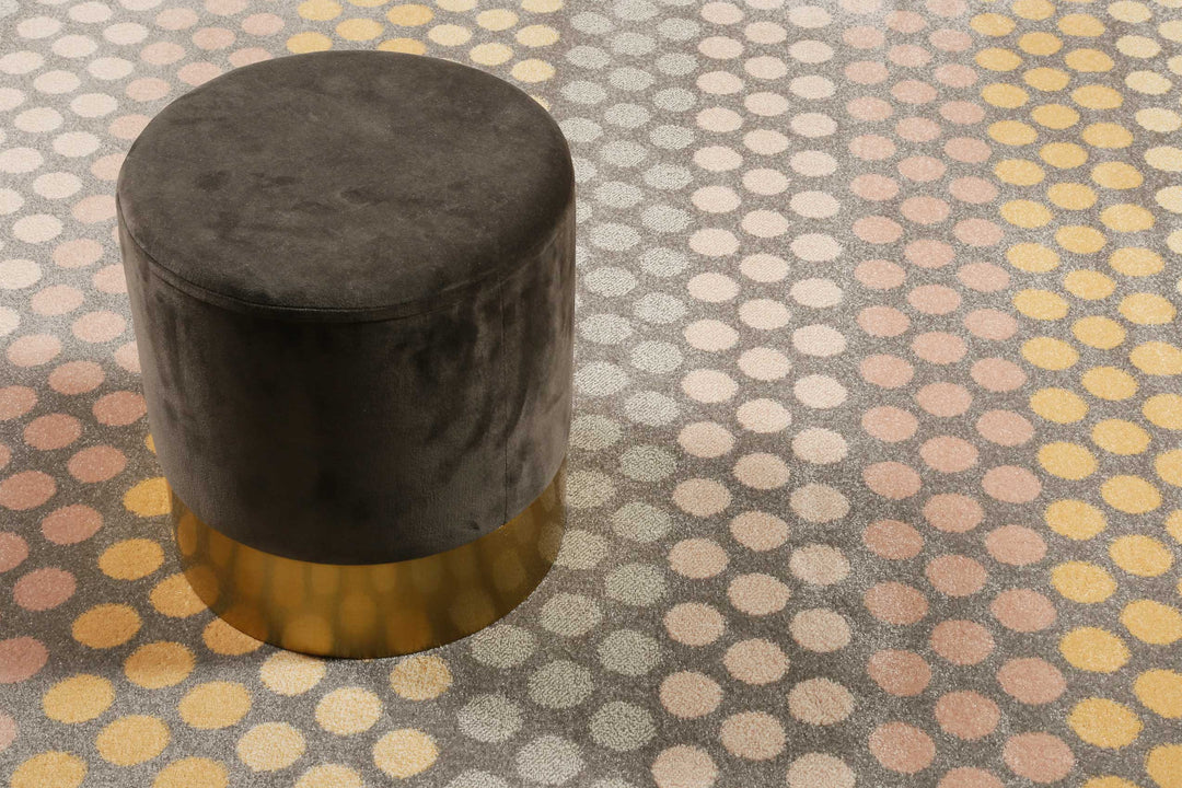 SPOTTED STRIPE Teppich braun Kurzflor rechteckig